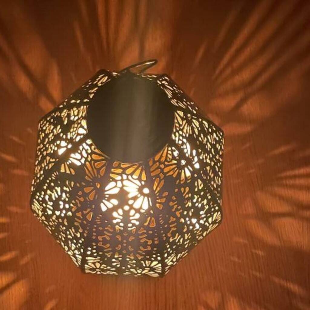 Moroccan Metal Candle Lantern, 1 of 5