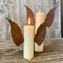 Rusted Candle Angel Wings, thumbnail 1 of 3