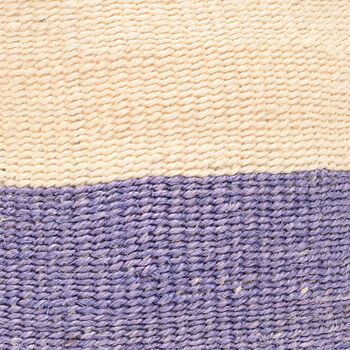 Jadala: Lavender Colour Block Woven Basket, 8 of 9