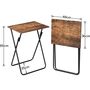 Side Table Folding Tray Table Coffee Snack Table, thumbnail 9 of 9