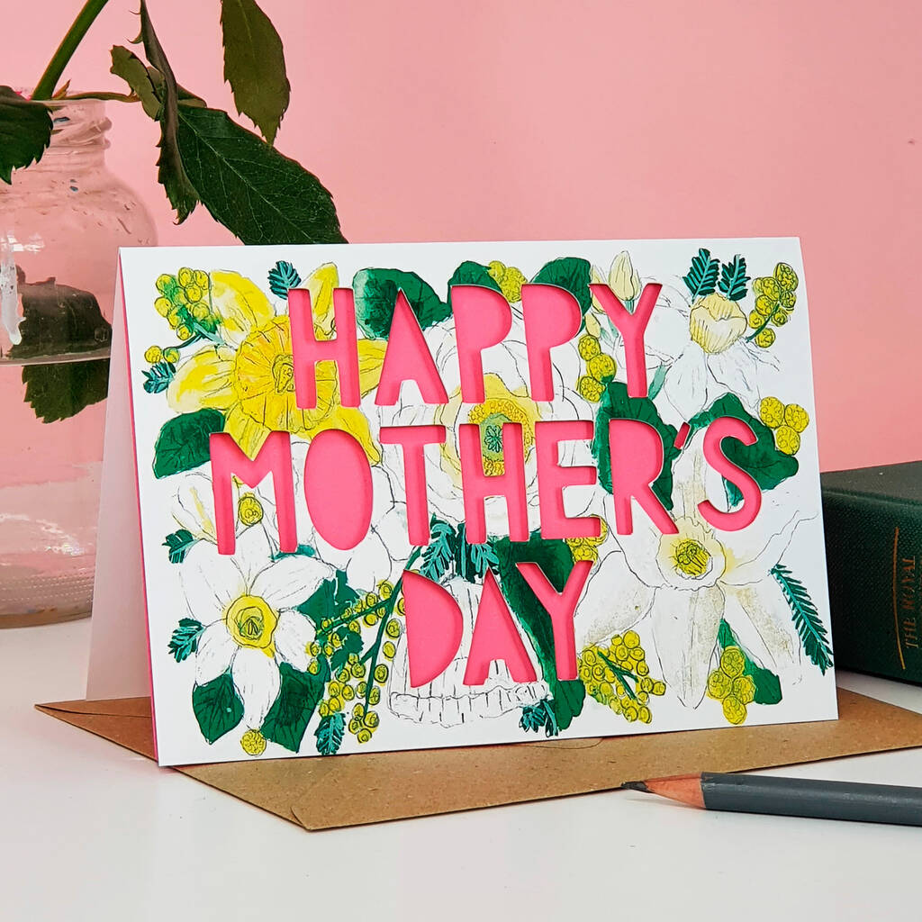 Happy Mothers Day Paper Cut Card, 1 of 5