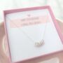 Sterling Silver 60th Birthday Necklace, thumbnail 1 of 7