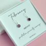 Sterling Silver February Birthstone Earrings, thumbnail 1 of 3