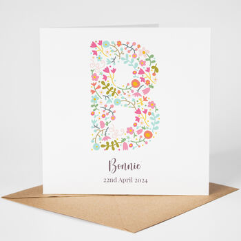 Personalised New Baby Girl Card, 2 of 4