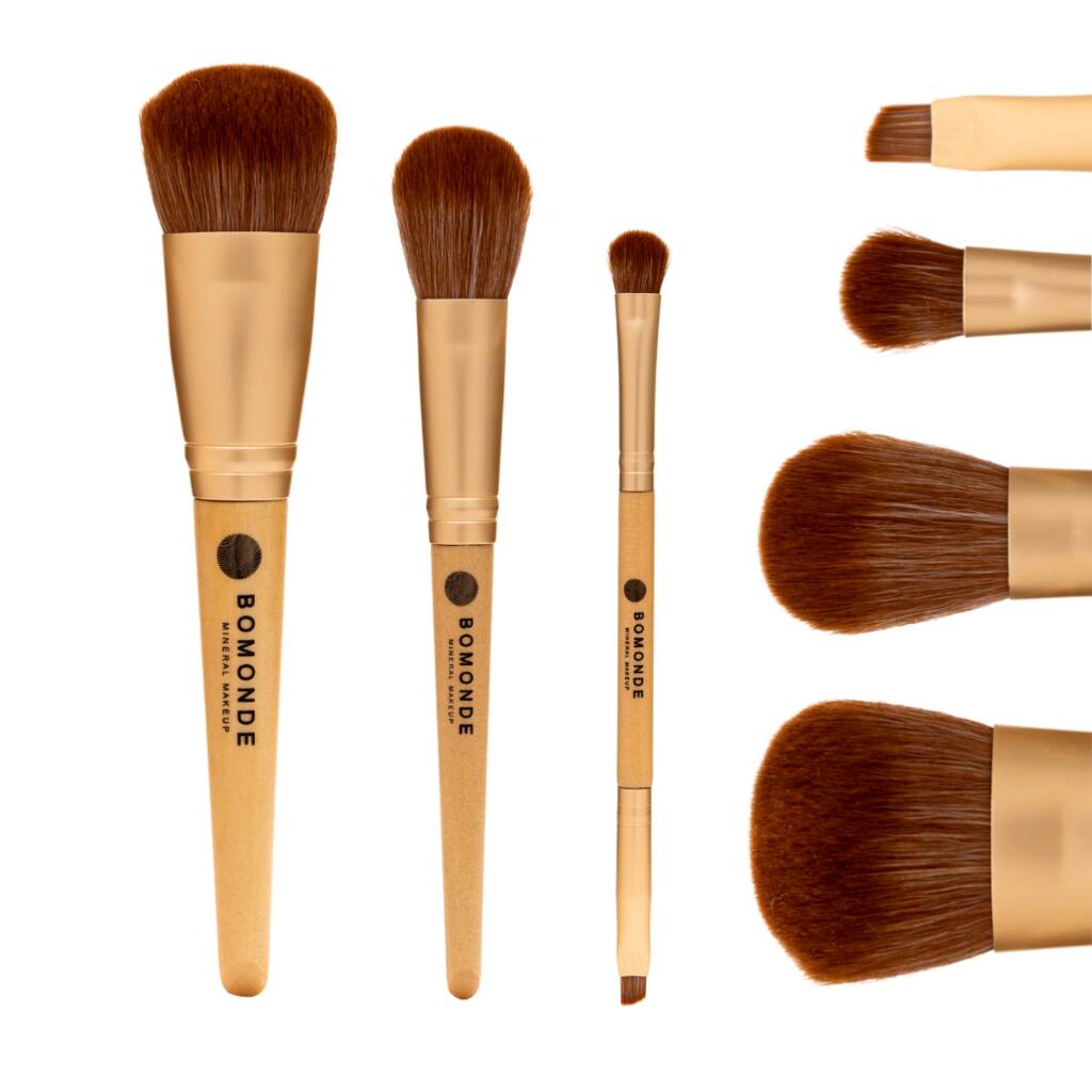 Three Piece Vegan Makeup Brush Set | Powder And Eyes, 1 of 4