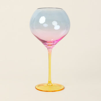 G Decor Set Of Four Gin Glasses With A Rainbow Hue, 4 of 4