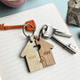 Couples New Home Personalised Keyring, thumbnail 1 of 4