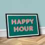 Happy Hour, Landscape, Bright, Vibrant, Poster Print, thumbnail 3 of 5
