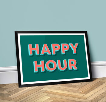 Happy Hour, Landscape, Bright, Vibrant, Poster Print, 3 of 5