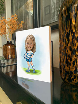 Kids Football Portrait Caricature Style, 4 of 6