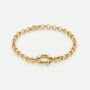9ct Yellow Gold Rolo Chain Bracelet Seven Inch, thumbnail 1 of 4