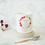 Personalised Winter Wedding Bridesmaid Mug, thumbnail 1 of 4