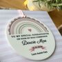 1st Holy Communion Pink Rainbow Keepsake Card, thumbnail 2 of 3