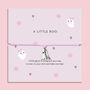 Pink A Little Boo Bracelet Halloween Gift, thumbnail 1 of 4