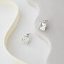 Swarovski Crystal Chunky Square Earrings, thumbnail 3 of 3