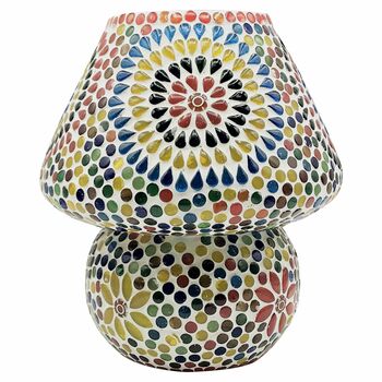 Mosaic Glass Table Lamp Beautifully Hand Made, 8 of 8