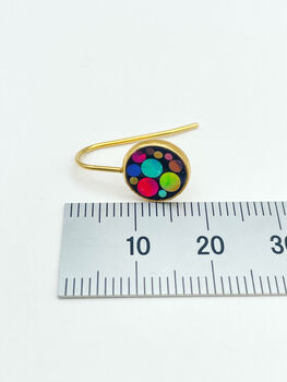 Elegant Disco Drop Earrings With Colourful Sparkles, 7 of 9