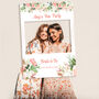 Pink Floral Hen Party Sign And Photobooth Frame, thumbnail 3 of 4