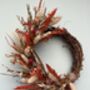 Autumn Small Dried Flower Wreath, thumbnail 5 of 7