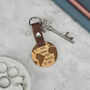 Engraved 'You Mean The World To Me' Wood Globe Keyring, thumbnail 3 of 4