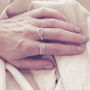 Sustainable Sterling Silver Labradorite Twist Ring, thumbnail 2 of 4