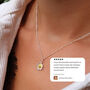 Sterling Silver Personalised Daisy Flower Pendant Two Tone Necklace, thumbnail 5 of 9