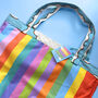 Problems And Clouds Rainbow Cotton Reversible Waterproof Canvas Tote Bag, thumbnail 4 of 8