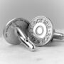 Personalised Silver Bullet Cufflinks, thumbnail 1 of 3