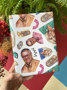 Madge And Harold Gift Wrap, 90s Nostalgia Inspired Wrap, 4 of 9