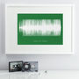 Personalised Coloured Song Sound Wave Print, thumbnail 2 of 7