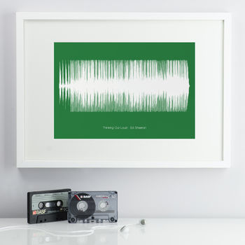 Personalised Coloured Song Sound Wave Print, 2 of 7