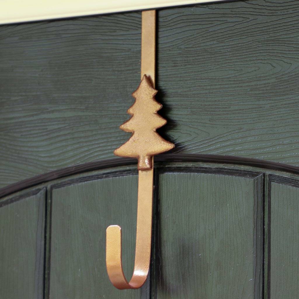 copper christmas door wreath hangers by dibor