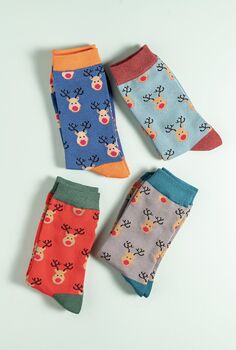 Men’s Christmas Bamboo Socks, 4 of 5
