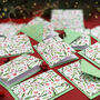 Red Berries Christmas Card Pack Of 12, thumbnail 6 of 10