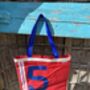 Genoa Upcycled Sailcloth Tote Bag, thumbnail 5 of 7