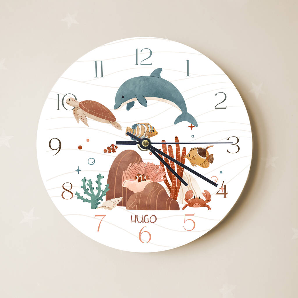 Ocean Themed Clock, 1 of 3