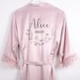 Personalised Bride To Be Wedding Robe Pink, thumbnail 1 of 5
