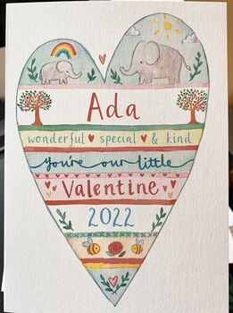 Personalised Our Little Valentine Card, 7 of 7