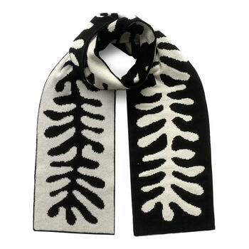 Organic Shape Wool And Cashmere Scarf Men, 3 of 4