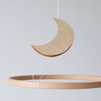 Personalised Cloud Star And Moon Baby Mobile, 4 of 9