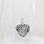 Sterling Silver Forget Me Not Locket, thumbnail 1 of 5