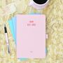 Personalised Mum Est. Pink Notebook Mother's Day Gift, thumbnail 1 of 2
