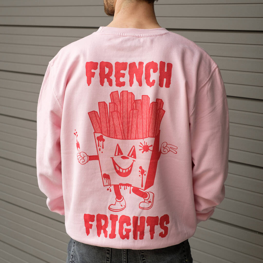 French Frights Men's Slogan Sweatshirt, 1 of 9