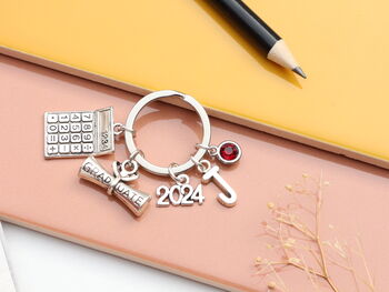 Maths Graduate Personalised Keyring, Graduation Keyring, Accountant, 4 of 9