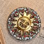 Smiling Gold Sun Incense Stick Holder Ash Catcher, thumbnail 10 of 12