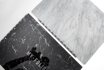Marble Personalised Post Portfolio Folder Album A4/A3, 3 of 12
