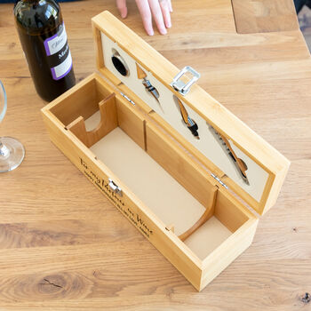 Personalised Partner In Wine Box With Accessories, 2 of 3