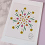 Birth Flower Mandala Personalised Print, thumbnail 9 of 12