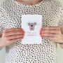 Handmade Koala Card For Mother's Day, thumbnail 2 of 3