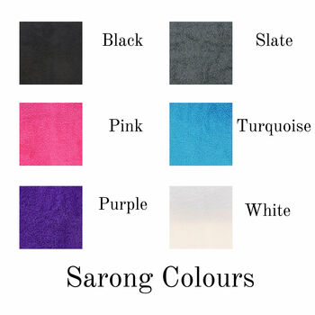 Personalised Wrap Around Towelling Sarong, 4 of 12